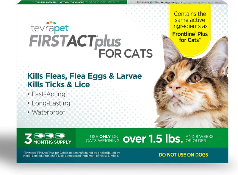 TevraPet FirstAct Plus Flea and Tick Topical for Cats