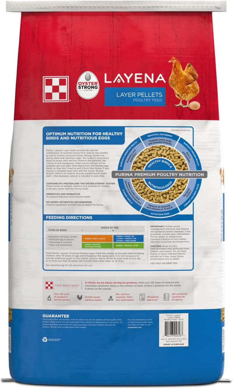 Purina Animal Nutrition Layena Pellets 25lb 25