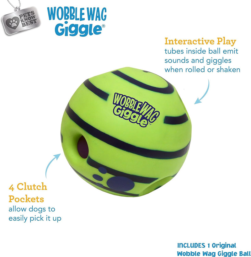 Wobble Wag Giggle Ball, Interactive Dog Toy