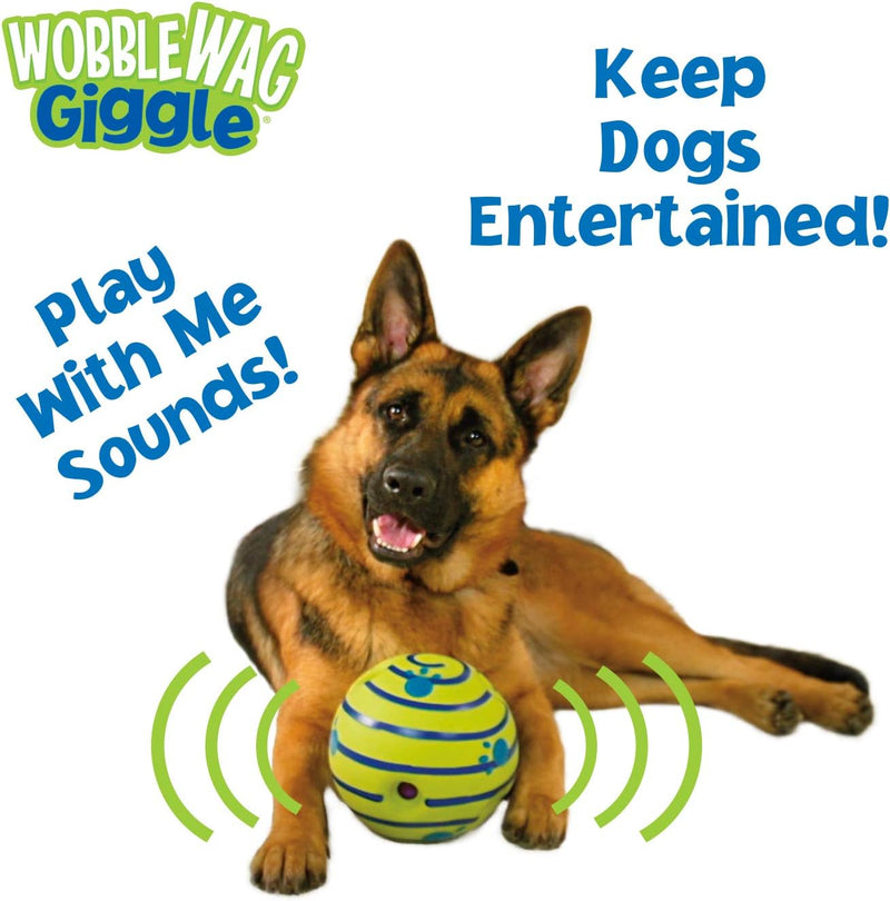 Wobble Wag Giggle Ball, Interactive Dog Toy