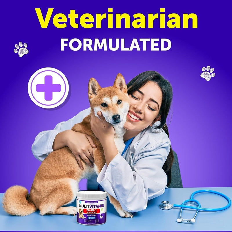 Dog Vitamins and Supplements - Senior & Puppy Multivitamin for Dogs