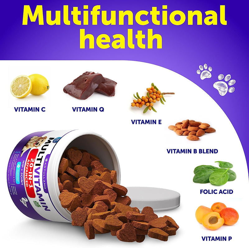 Dog Vitamins and Supplements - Senior & Puppy Multivitamin for Dogs