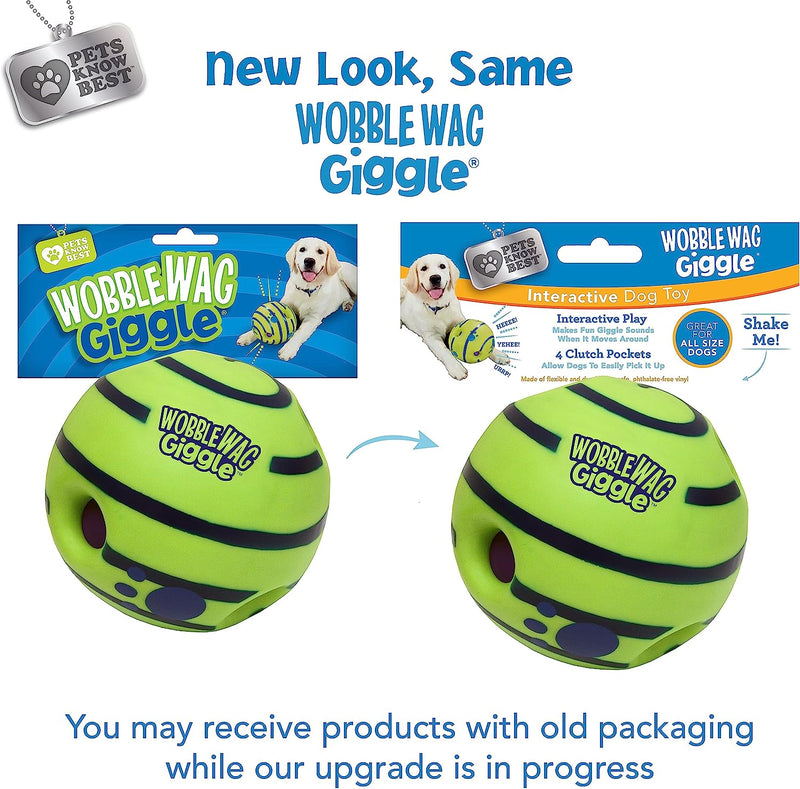 Wobble Wag Giggle Ball, Interactive Dog Toy