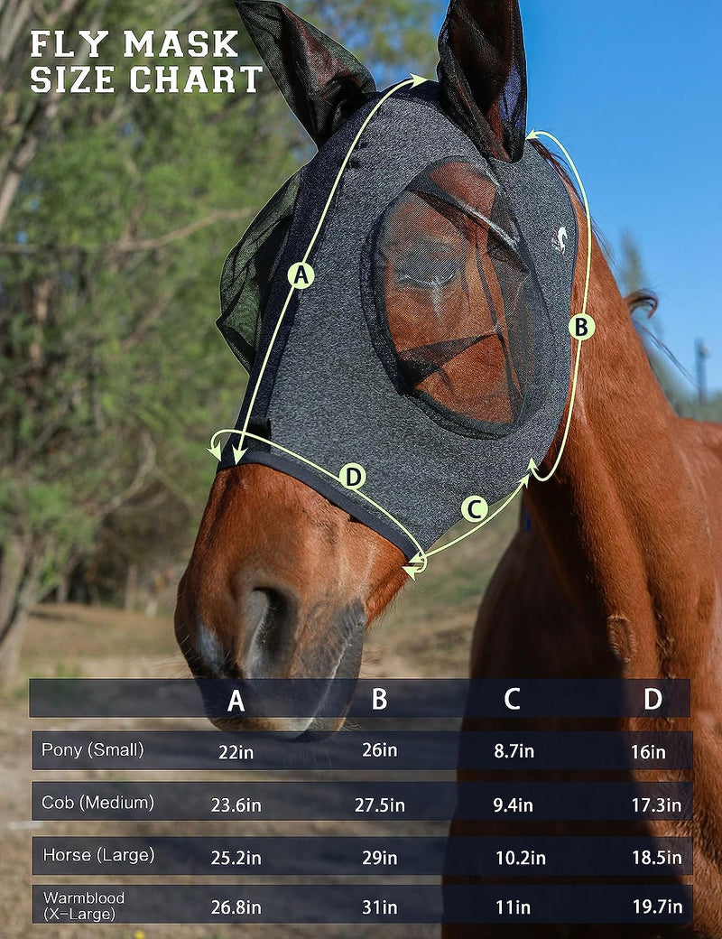 UV Protection Fly Mask for Horses