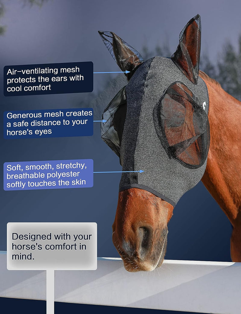 UV Protection Fly Mask for Horses